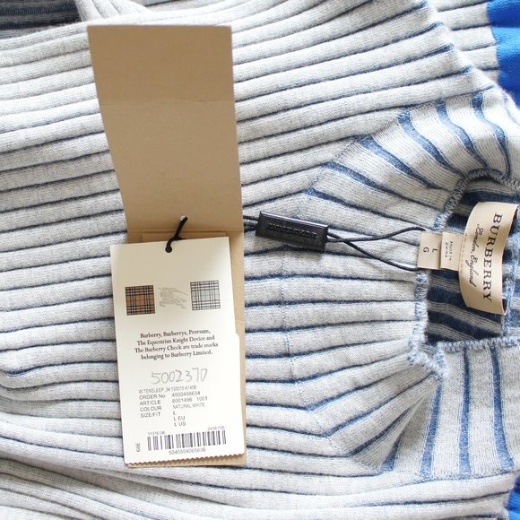NWT Burberry Cashmere Silk Knit Tank – Perfect for Work or Brunch - Picture 7 of 14